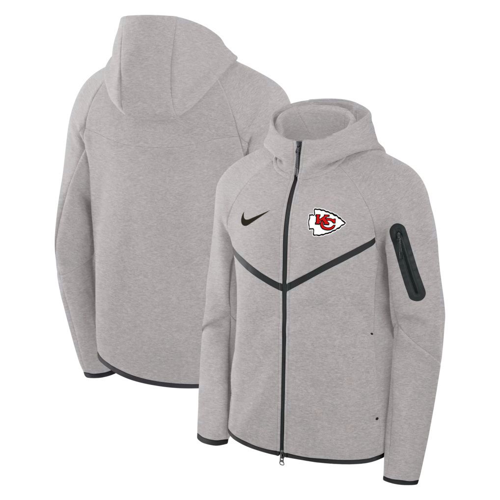 Men 2026 Nike NFL Kansas City Chiefs hoodie grey 06->kansas city chiefs->NFL Jersey